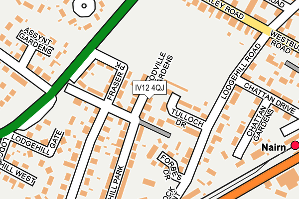 IV12 4QJ map - OS OpenMap – Local (Ordnance Survey)
