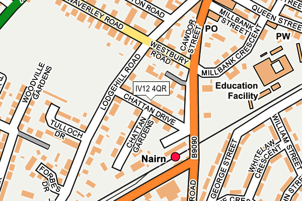 IV12 4QR map - OS OpenMap – Local (Ordnance Survey)