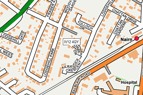 IV12 4QY map - OS OpenMap – Local (Ordnance Survey)