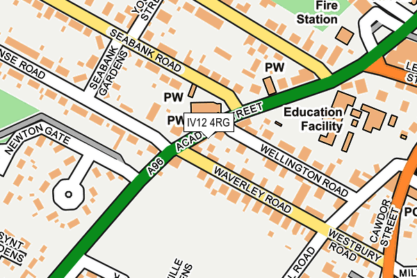 IV12 4RG map - OS OpenMap – Local (Ordnance Survey)