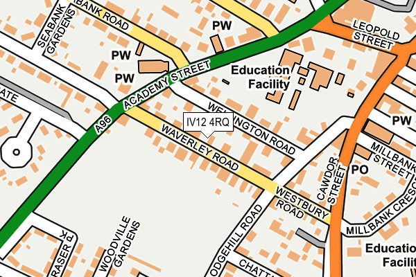 IV12 4RQ map - OS OpenMap – Local (Ordnance Survey)