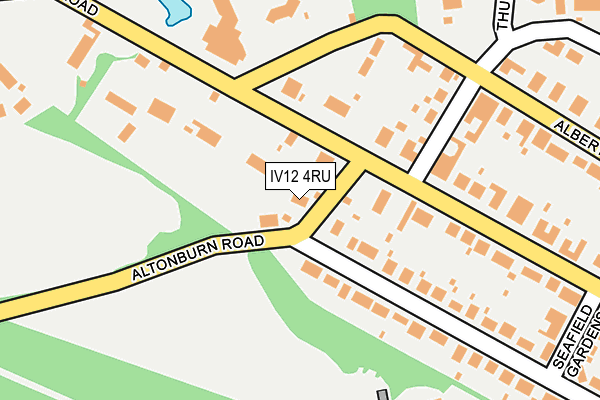 IV12 4RU map - OS OpenMap – Local (Ordnance Survey)