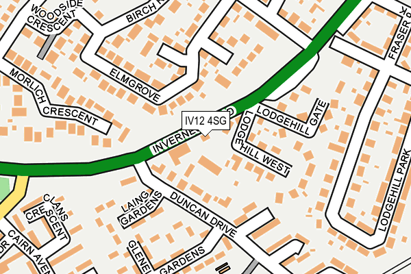 IV12 4SG map - OS OpenMap – Local (Ordnance Survey)