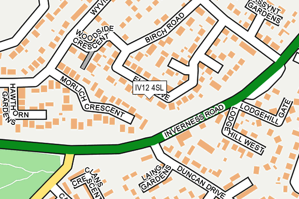 IV12 4SL map - OS OpenMap – Local (Ordnance Survey)