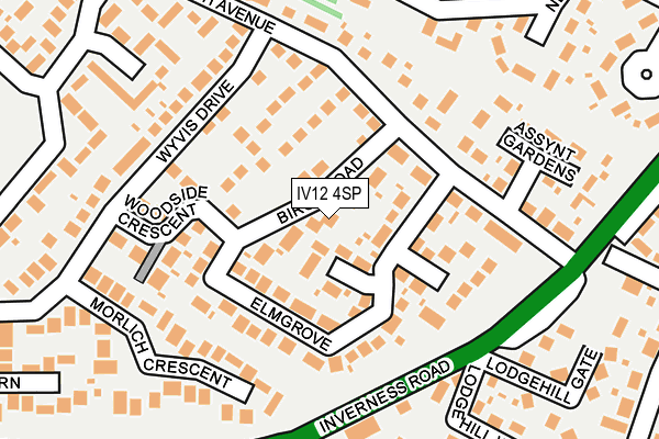 IV12 4SP map - OS OpenMap – Local (Ordnance Survey)