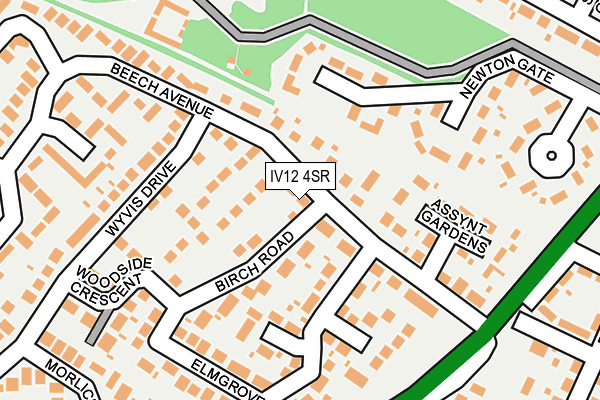 IV12 4SR map - OS OpenMap – Local (Ordnance Survey)