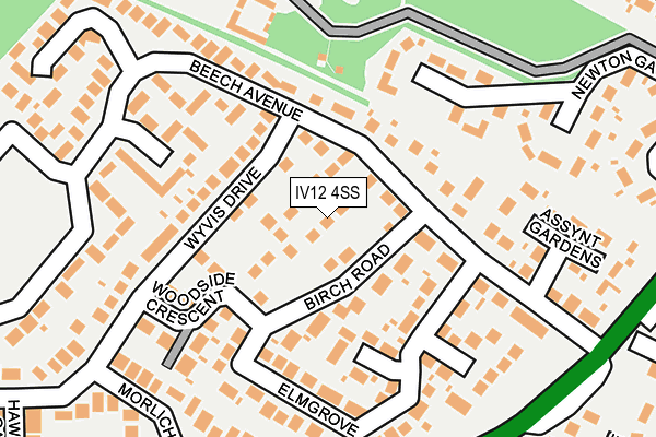 IV12 4SS map - OS OpenMap – Local (Ordnance Survey)