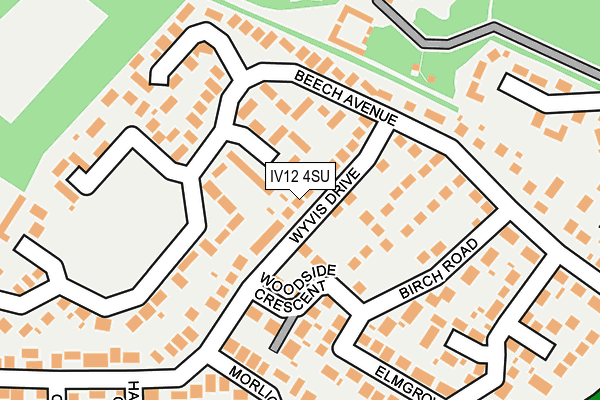 IV12 4SU map - OS OpenMap – Local (Ordnance Survey)