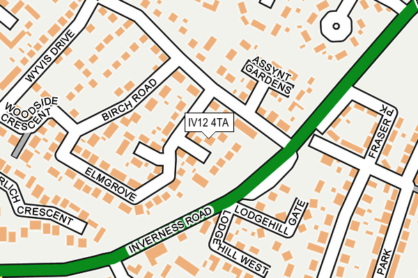 IV12 4TA map - OS OpenMap – Local (Ordnance Survey)