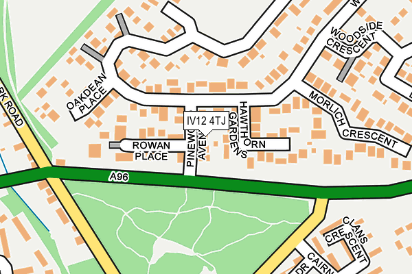 IV12 4TJ map - OS OpenMap – Local (Ordnance Survey)