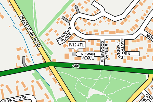 IV12 4TL map - OS OpenMap – Local (Ordnance Survey)