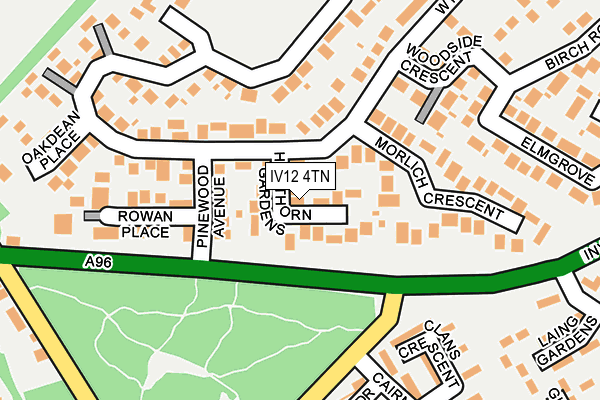 IV12 4TN map - OS OpenMap – Local (Ordnance Survey)