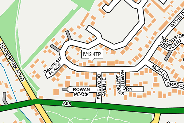 IV12 4TP map - OS OpenMap – Local (Ordnance Survey)