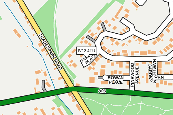 IV12 4TU map - OS OpenMap – Local (Ordnance Survey)