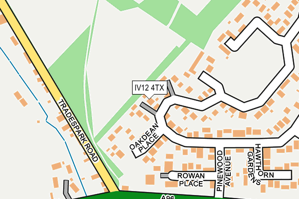 IV12 4TX map - OS OpenMap – Local (Ordnance Survey)