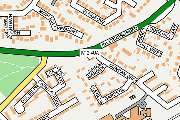 IV12 4UA map - OS OpenMap – Local (Ordnance Survey)