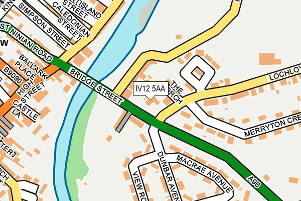 IV12 5AA map - OS OpenMap – Local (Ordnance Survey)