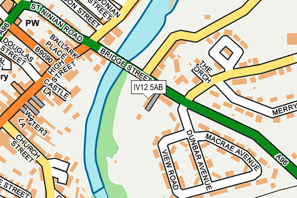 IV12 5AB map - OS OpenMap – Local (Ordnance Survey)