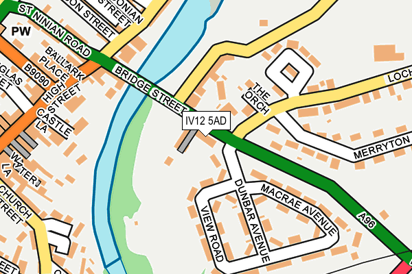 IV12 5AD map - OS OpenMap – Local (Ordnance Survey)