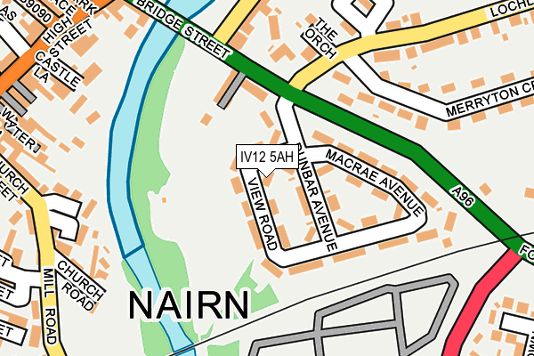 IV12 5AH map - OS OpenMap – Local (Ordnance Survey)