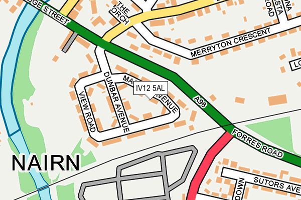 IV12 5AL map - OS OpenMap – Local (Ordnance Survey)