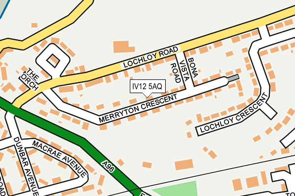 IV12 5AQ map - OS OpenMap – Local (Ordnance Survey)