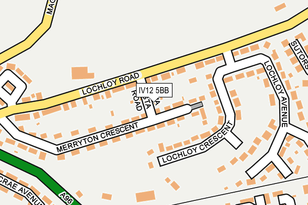 IV12 5BB map - OS OpenMap – Local (Ordnance Survey)