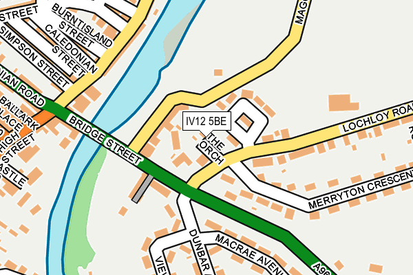 IV12 5BE map - OS OpenMap – Local (Ordnance Survey)