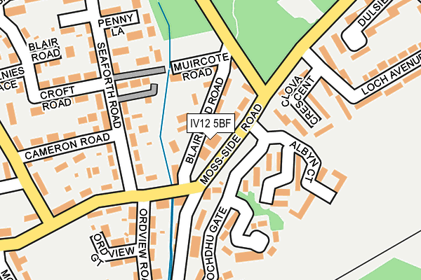 IV12 5BF map - OS OpenMap – Local (Ordnance Survey)