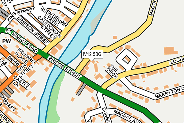 IV12 5BG map - OS OpenMap – Local (Ordnance Survey)