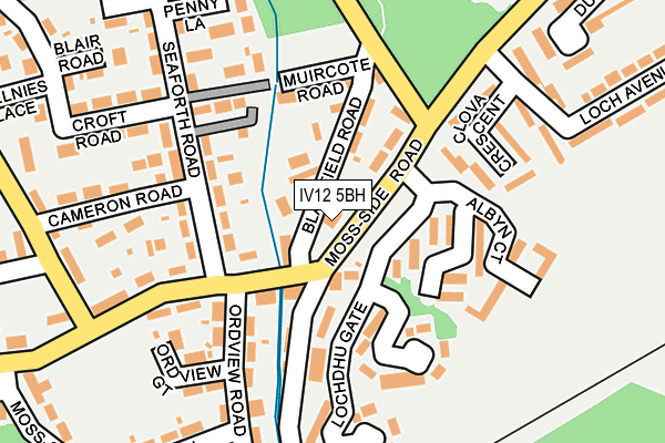 IV12 5BH map - OS OpenMap – Local (Ordnance Survey)