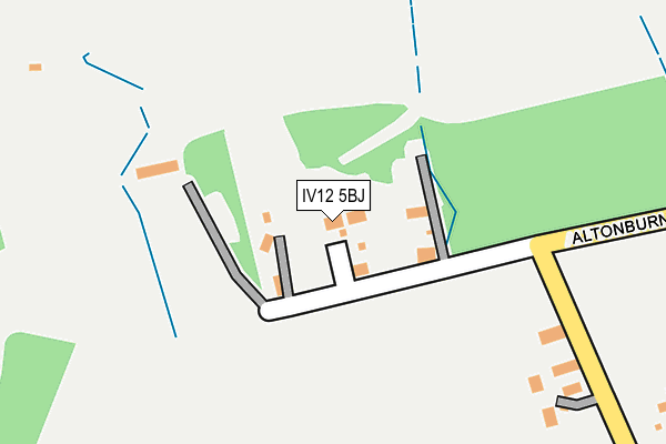IV12 5BJ map - OS OpenMap – Local (Ordnance Survey)