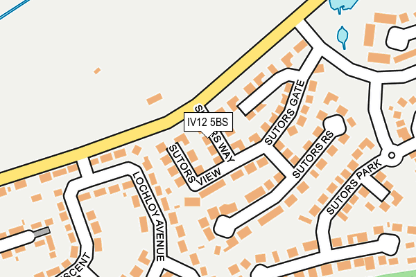 IV12 5BS map - OS OpenMap – Local (Ordnance Survey)