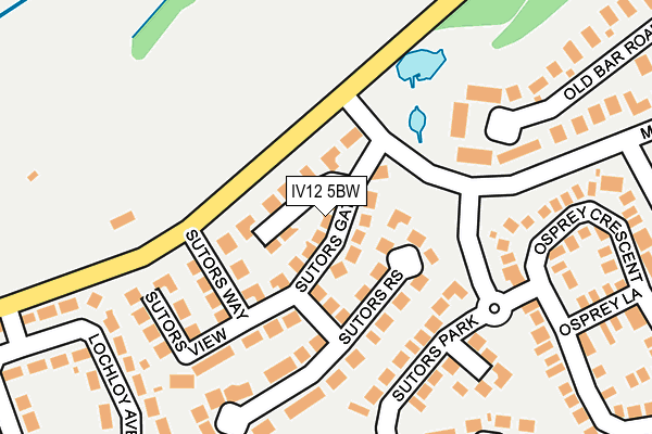 IV12 5BW map - OS OpenMap – Local (Ordnance Survey)
