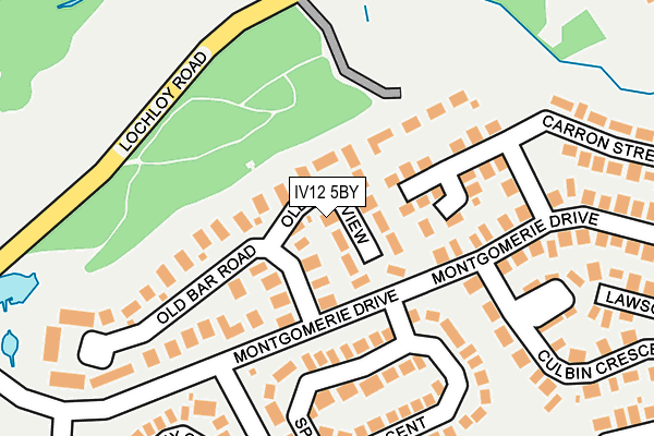 IV12 5BY map - OS OpenMap – Local (Ordnance Survey)