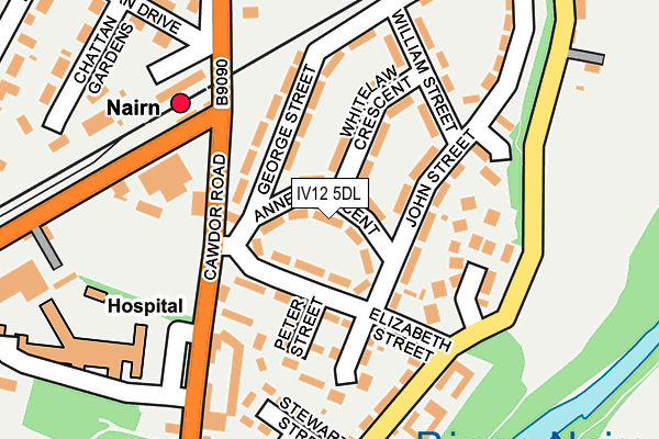 IV12 5DL map - OS OpenMap – Local (Ordnance Survey)