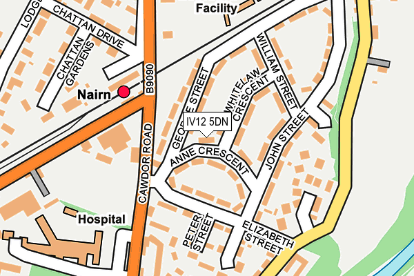 IV12 5DN map - OS OpenMap – Local (Ordnance Survey)