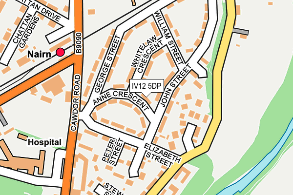 IV12 5DP map - OS OpenMap – Local (Ordnance Survey)