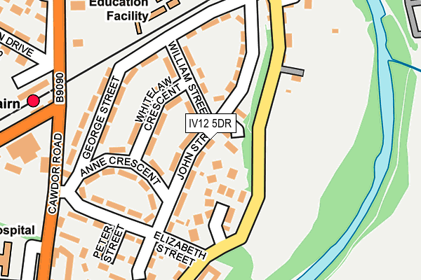 IV12 5DR map - OS OpenMap – Local (Ordnance Survey)