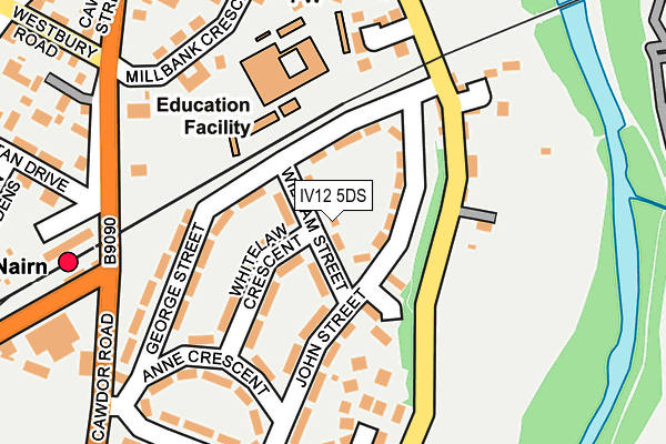 IV12 5DS map - OS OpenMap – Local (Ordnance Survey)