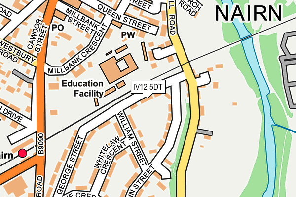 IV12 5DT map - OS OpenMap – Local (Ordnance Survey)