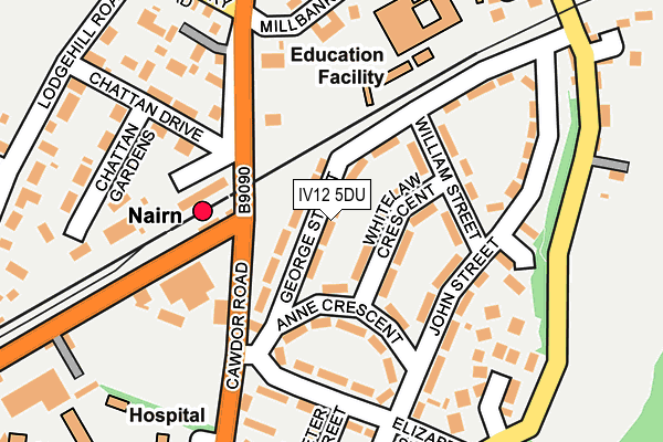 IV12 5DU map - OS OpenMap – Local (Ordnance Survey)