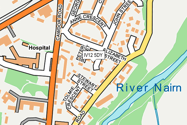 IV12 5DY map - OS OpenMap – Local (Ordnance Survey)