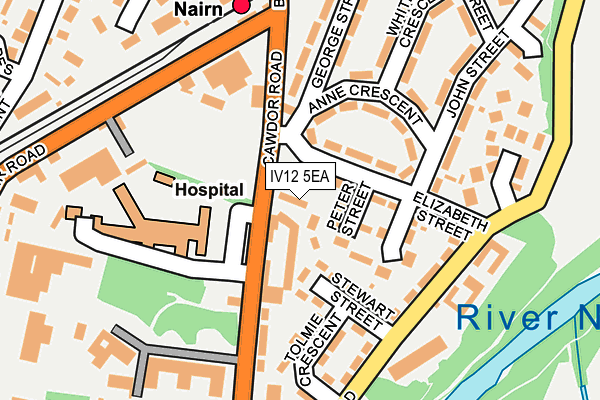 IV12 5EA map - OS OpenMap – Local (Ordnance Survey)