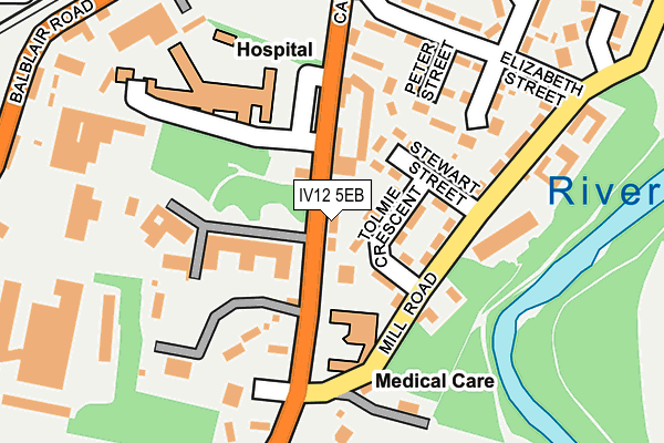 IV12 5EB map - OS OpenMap – Local (Ordnance Survey)