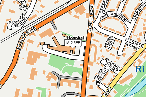 IV12 5EE map - OS OpenMap – Local (Ordnance Survey)
