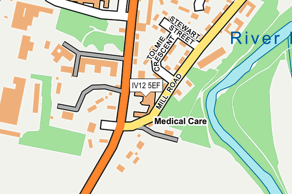 IV12 5EF map - OS OpenMap – Local (Ordnance Survey)