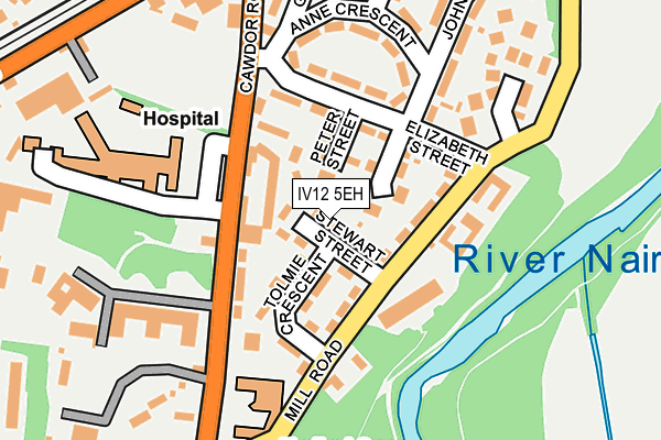 IV12 5EH map - OS OpenMap – Local (Ordnance Survey)