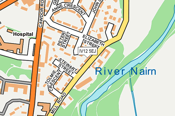 IV12 5EJ map - OS OpenMap – Local (Ordnance Survey)