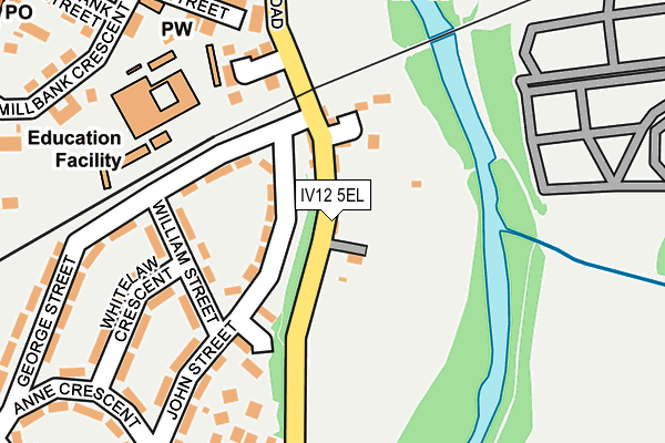 IV12 5EL map - OS OpenMap – Local (Ordnance Survey)